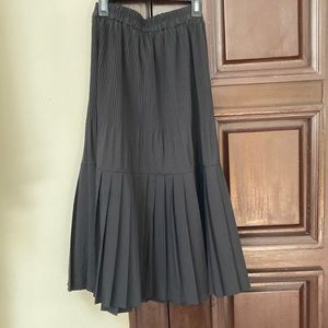 Modest Black pleated skirt